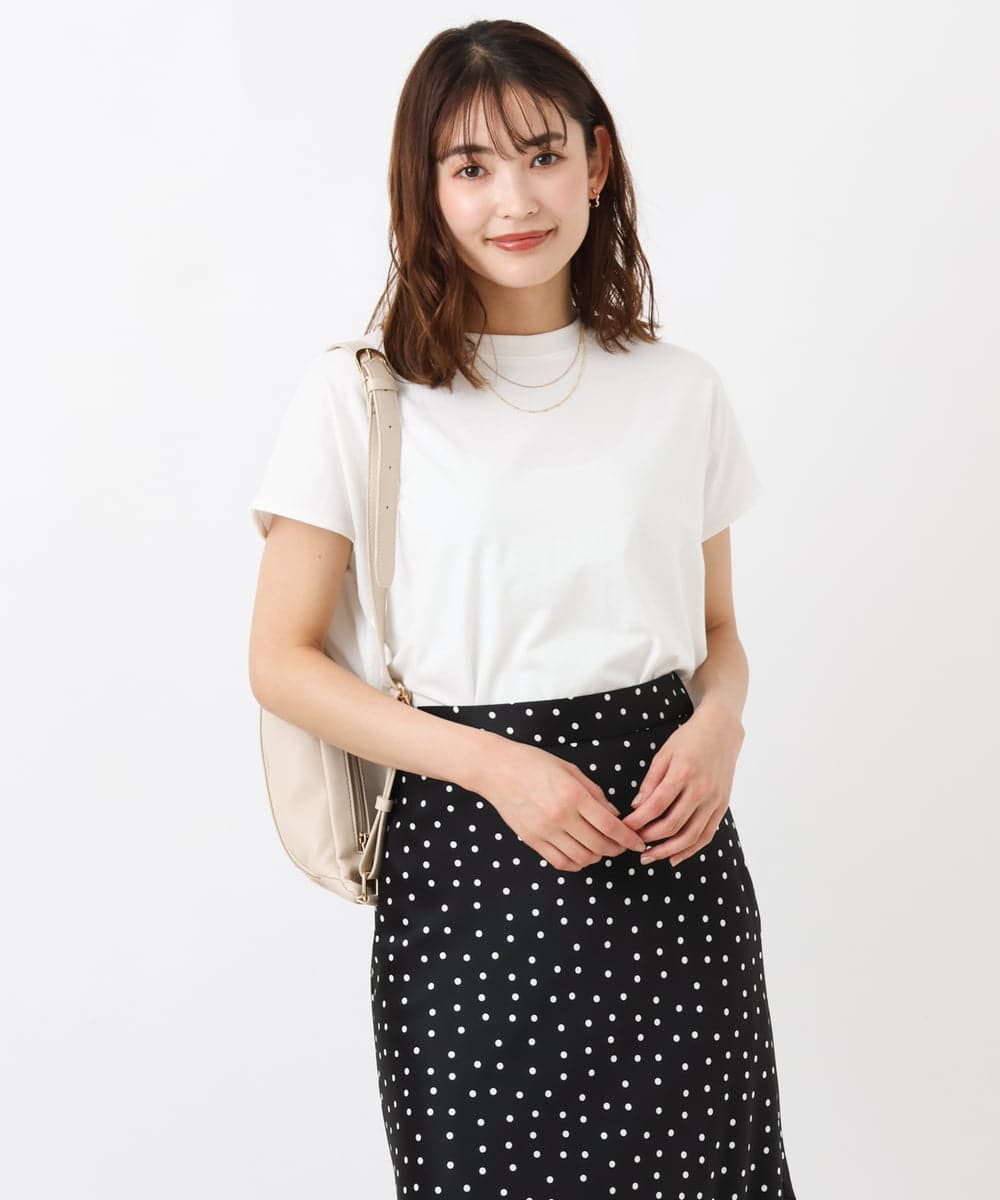 K2KGS52019 a.v.v(アー・ヴェ・ヴェ) 大人のプチハイネックカットソー ホワイト