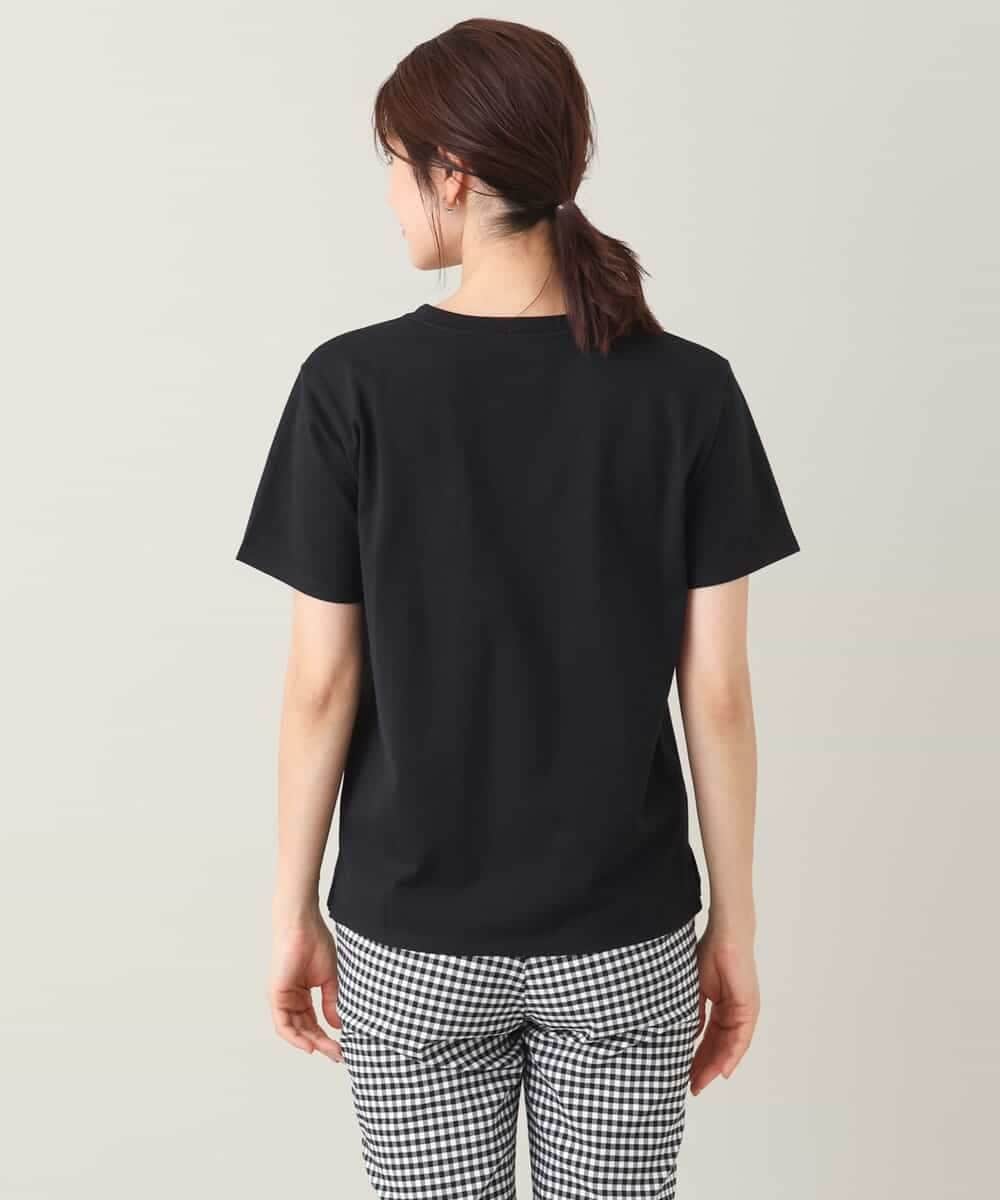 K2KGV28034 a.v.v(アー・ヴェ・ヴェ) 刺繍ロゴTシャツ ブラック