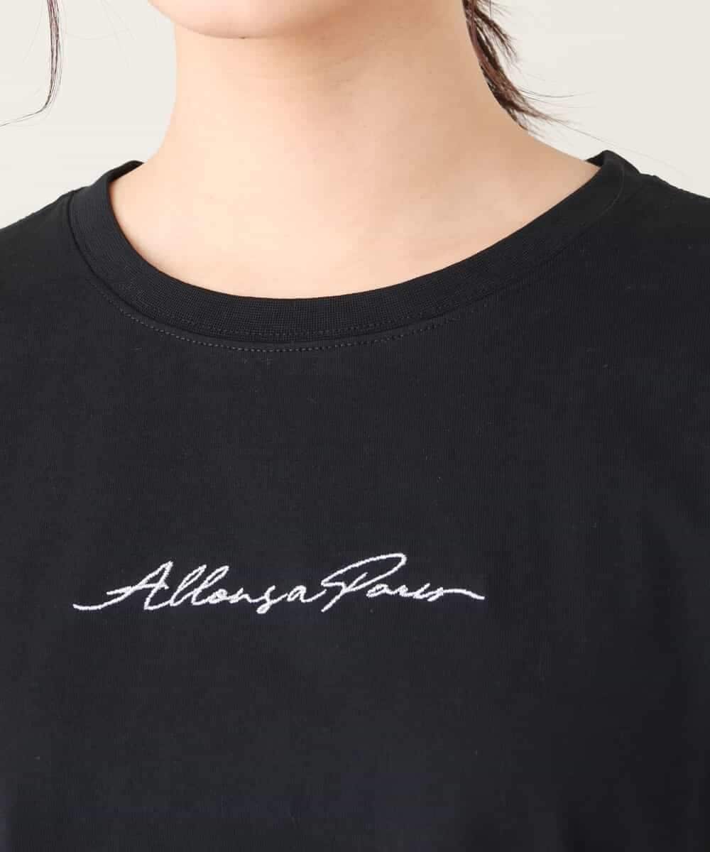 K2KGV28034 a.v.v(アー・ヴェ・ヴェ) 刺繍ロゴTシャツ ブラック