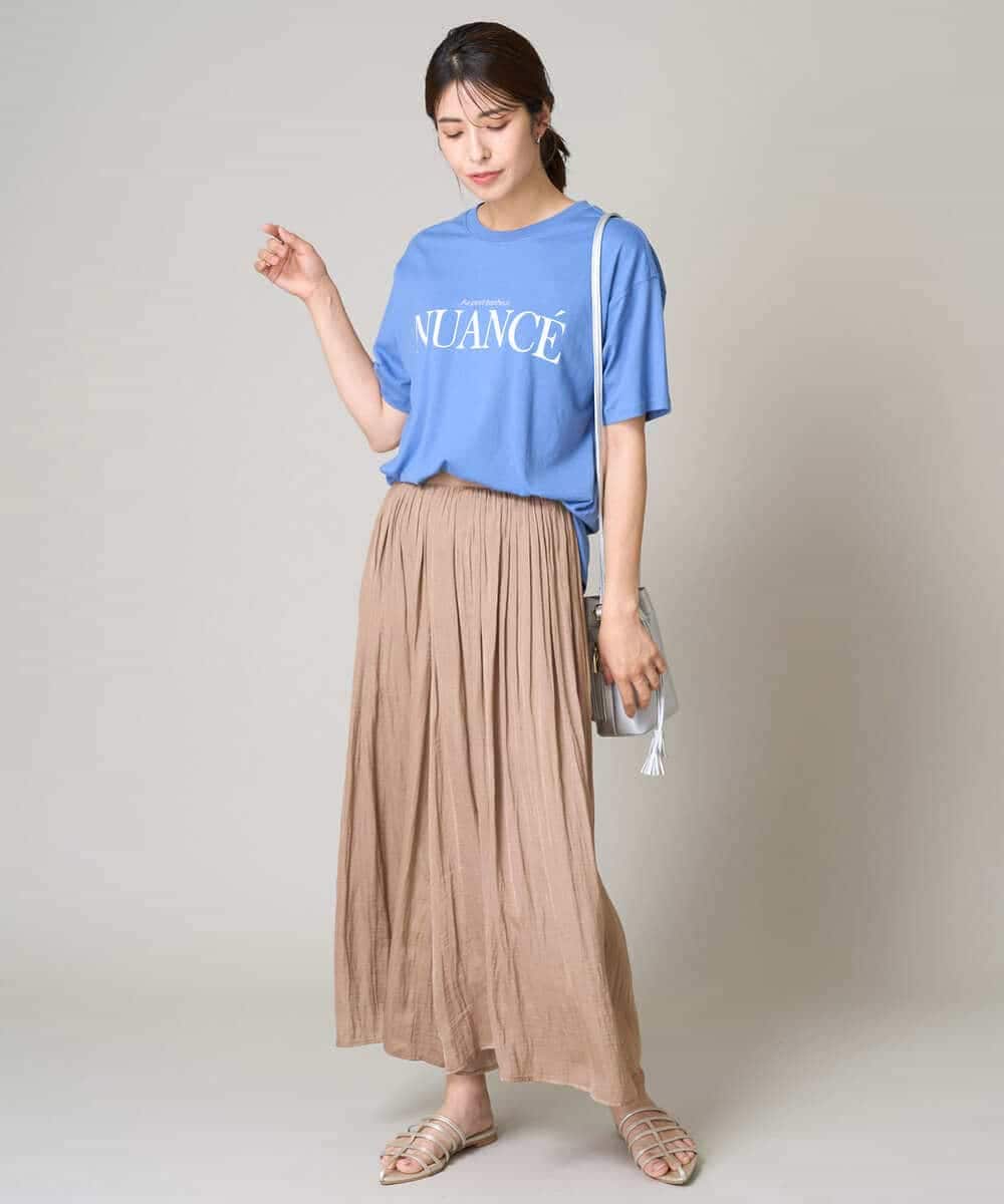K2KGV29034 a.v.v(アー・ヴェ・ヴェ) クラシックロゴTシャツ ライトグレー