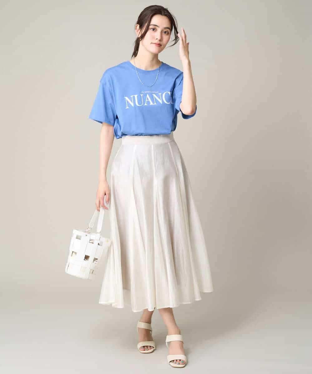 K2KGV29034 a.v.v(アー・ヴェ・ヴェ) クラシックロゴTシャツ ライトグレー