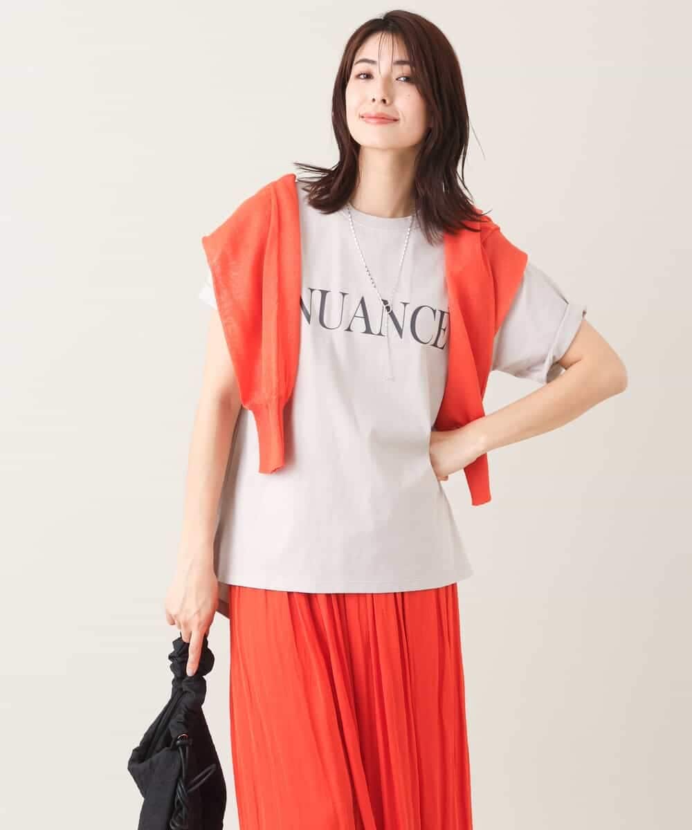 K2KGV29034 a.v.v(アー・ヴェ・ヴェ) クラシックロゴTシャツ ライトグレー