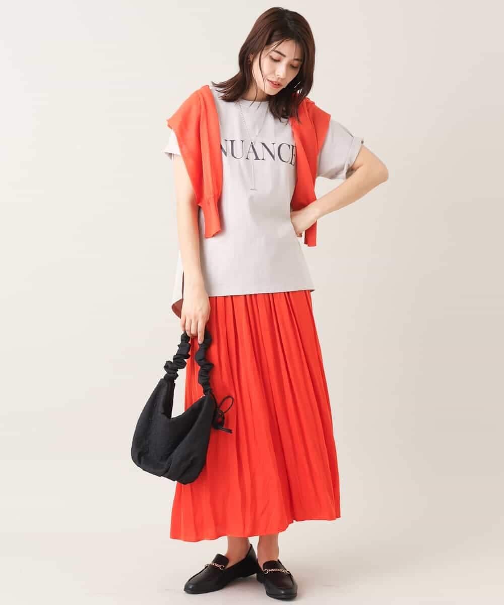 K2KGV29034 a.v.v(アー・ヴェ・ヴェ) クラシックロゴTシャツ ライトグレー