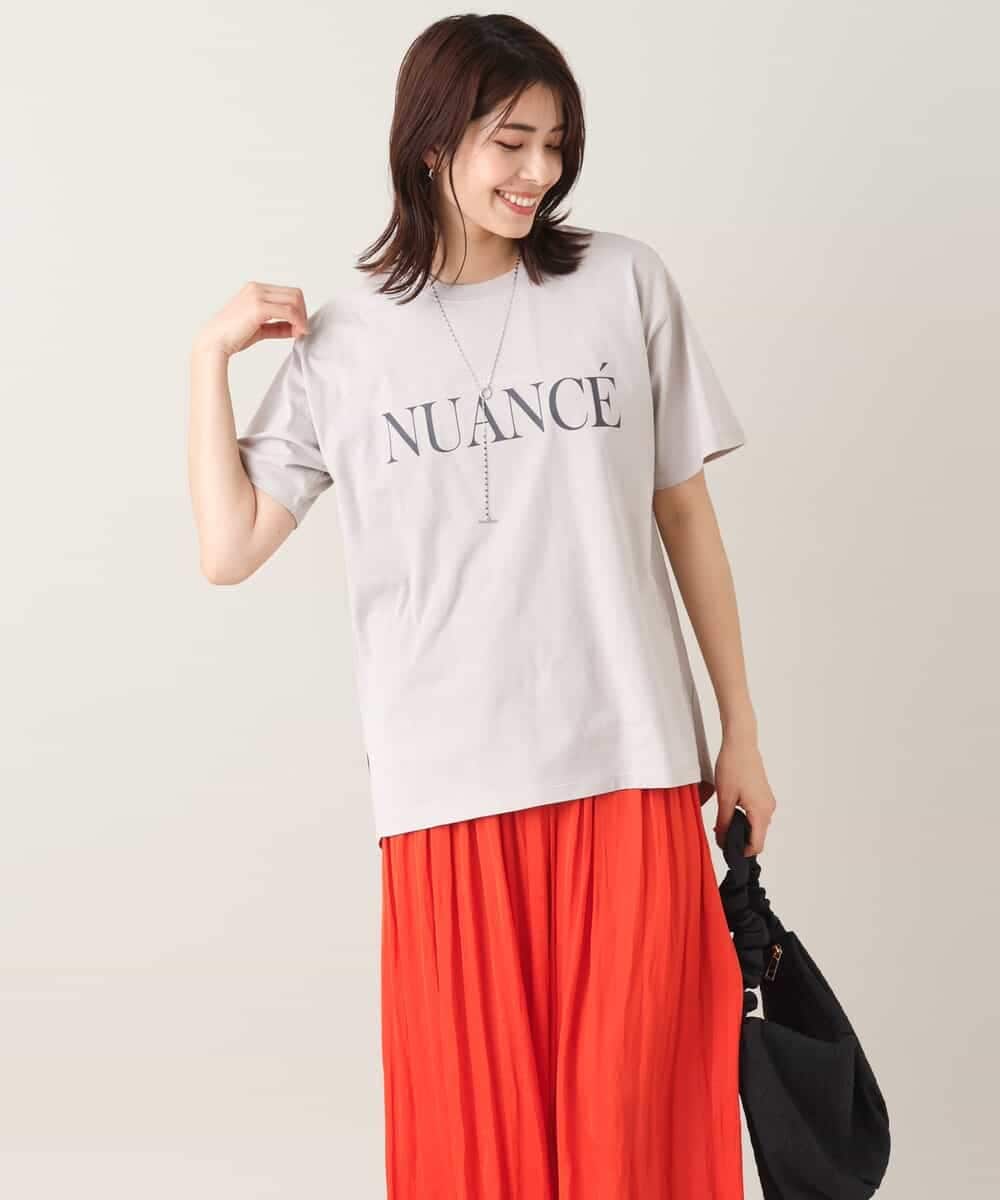 K2KGV29034 a.v.v(アー・ヴェ・ヴェ) クラシックロゴTシャツ ライトグレー