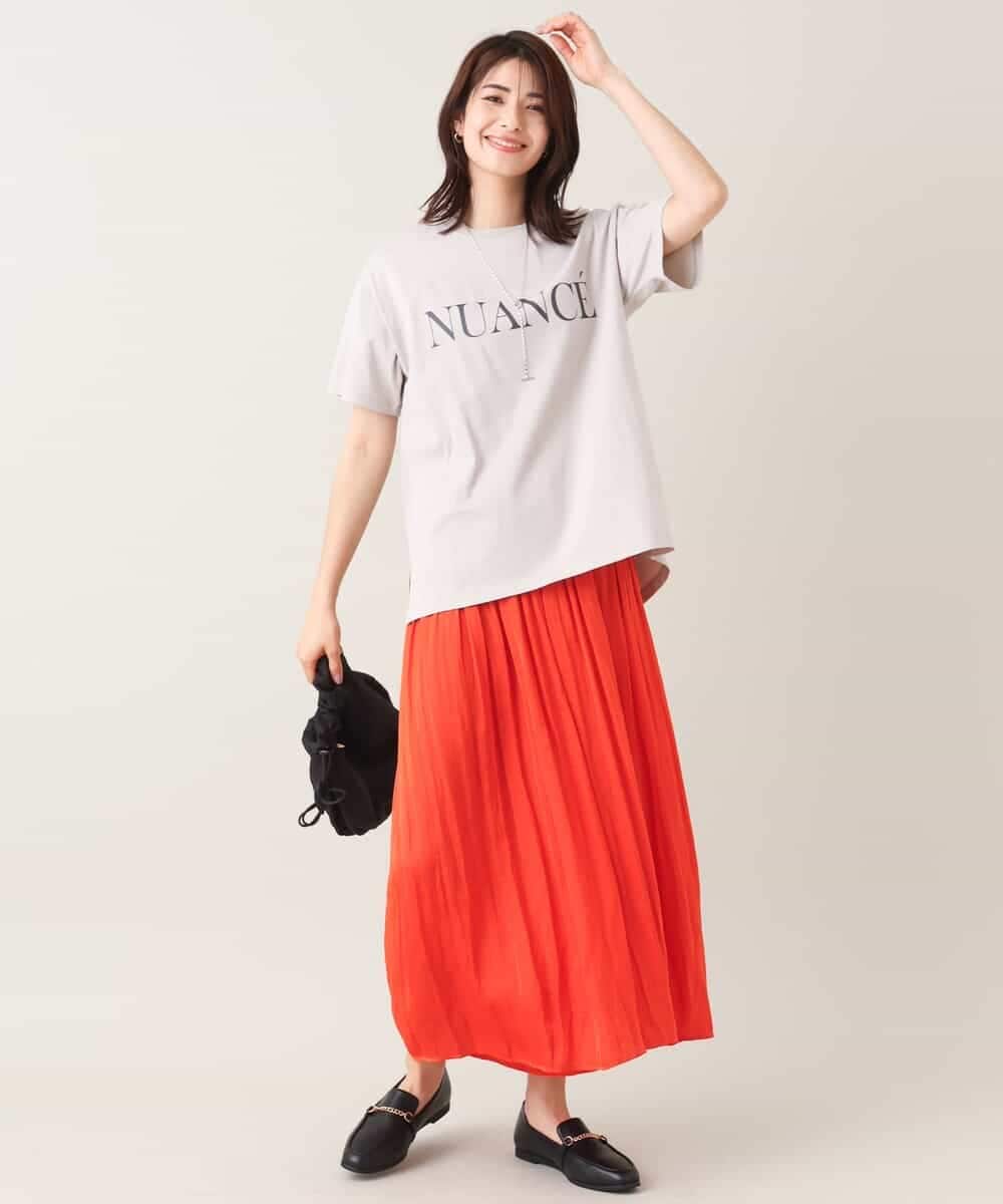 K2KGV29034 a.v.v(アー・ヴェ・ヴェ) クラシックロゴTシャツ ライトグレー
