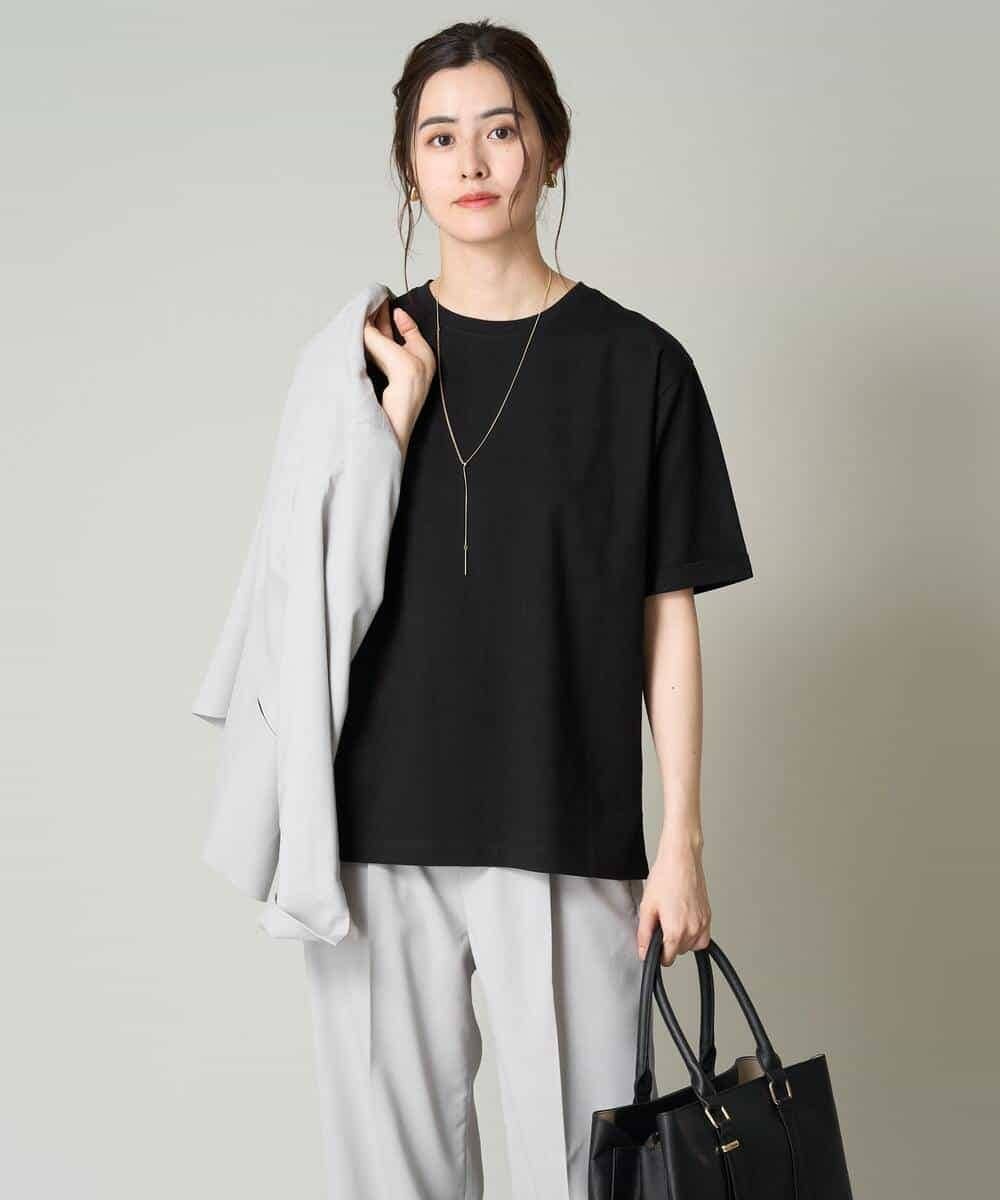 K2KGV30019 a.v.v(アー・ヴェ・ヴェ) 大人のハーフスリーブTシャツ ブラック