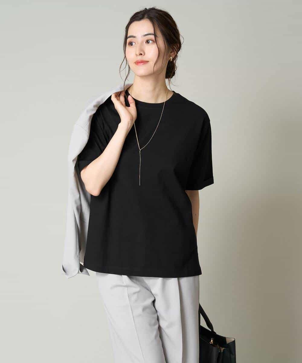 K2KGV30019 a.v.v(アー・ヴェ・ヴェ) 大人のハーフスリーブTシャツ ブラック
