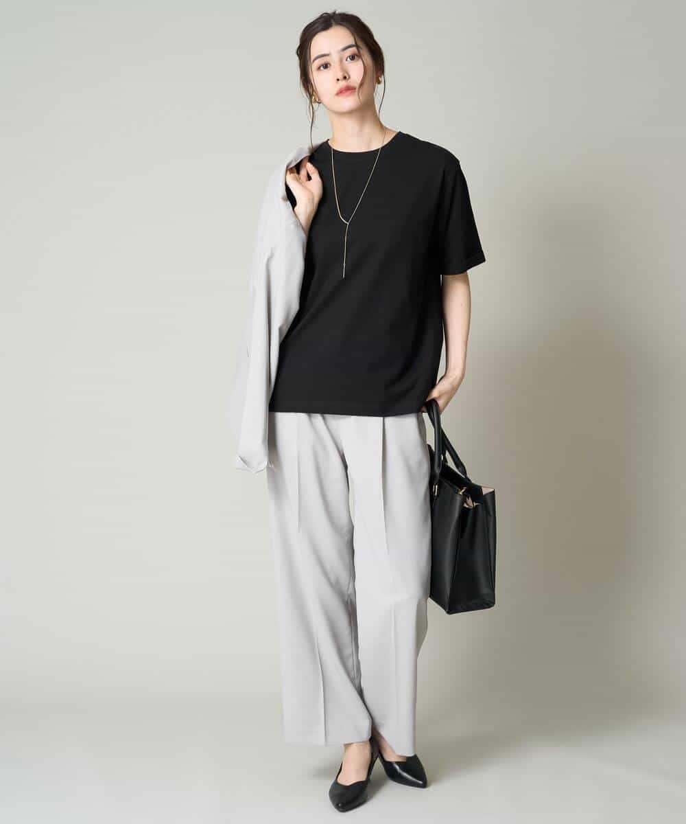 K2KGV30019 a.v.v(アー・ヴェ・ヴェ) 大人のハーフスリーブTシャツ ブラック