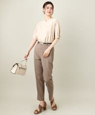 K2KGV85034 a.v.v(アー・ヴェ・ヴェ) 【接触冷感/UVカット】タックドルマンスリーブトップス【WEB限定】 ブラック