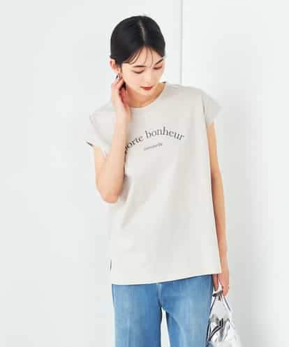 K2KHA46034 a.v.v 【コットン100%】フレンチスリーブロゴTシャツ