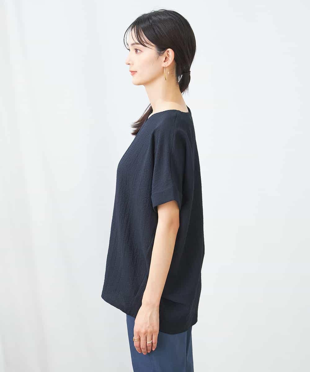 K2KHA53034 a.v.v(アー・ヴェ・ヴェ) Vネックぽこぽこチュニック ライトイエロー