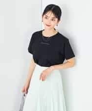 K2KHA54034 a.v.v(アー・ヴェ・ヴェ) 【コットン100%】コンパクト刺繍ロゴTシャツ グレージュ