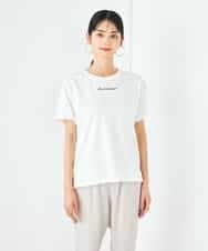 K2KHA54034 a.v.v(アー・ヴェ・ヴェ) 【コットン100%】コンパクト刺繍ロゴTシャツ グレージュ