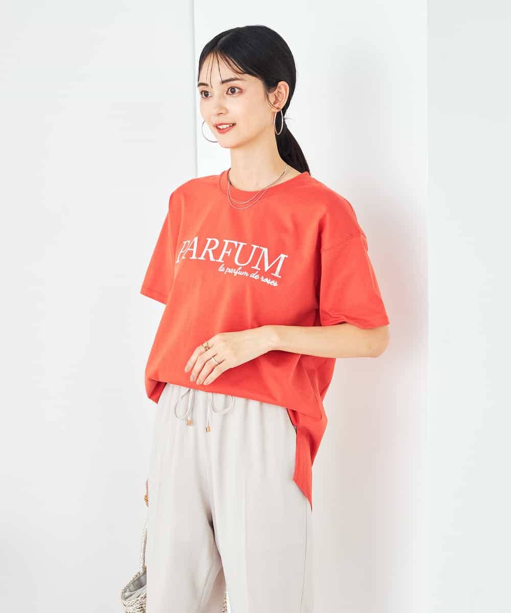 K2KHA55034 a.v.v(アー・ヴェ・ヴェ) 【コットン100%】大人のロゴTシャツ オレンジ
