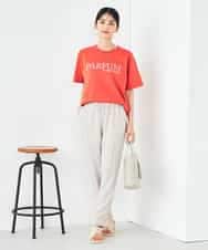 K2KHA55034 a.v.v(アー・ヴェ・ヴェ) 【コットン100%】大人のロゴTシャツ オレンジ