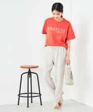 K2KHA55034 a.v.v(アー・ヴェ・ヴェ) 【コットン100%】大人のロゴTシャツ オレンジ