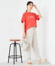 K2KHA55034 a.v.v(アー・ヴェ・ヴェ) 【コットン100%】大人のロゴTシャツ オレンジ