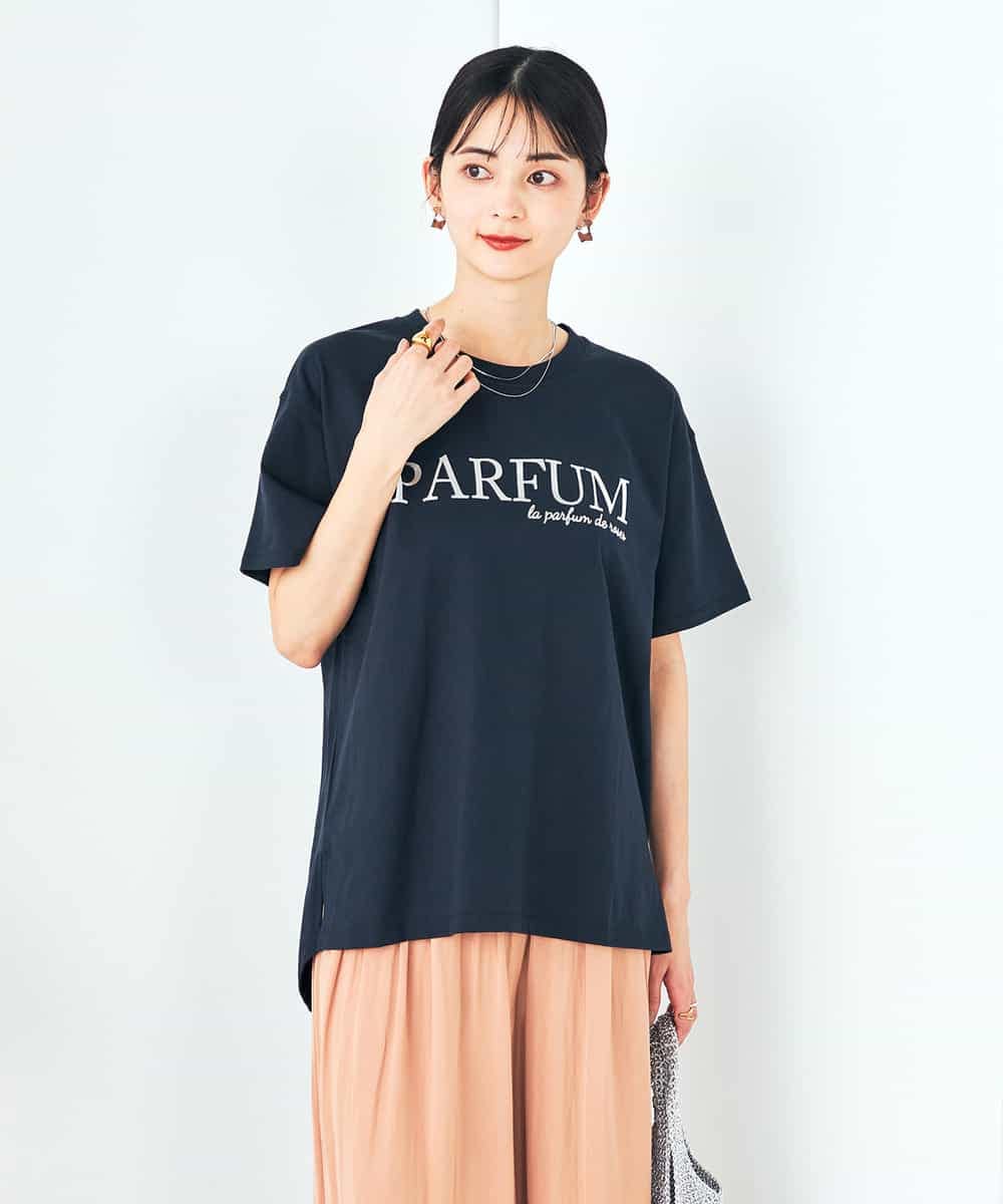 K2KHA55034 a.v.v(アー・ヴェ・ヴェ) 【コットン100%】大人のロゴTシャツ オレンジ