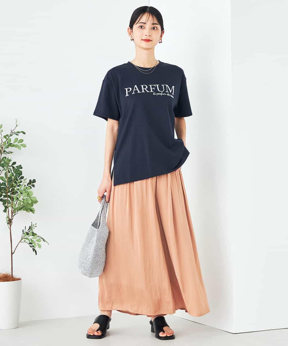 K2KHA55034 a.v.v(アー・ヴェ・ヴェ) 【コットン100%】大人のロゴTシャツ オレンジ
