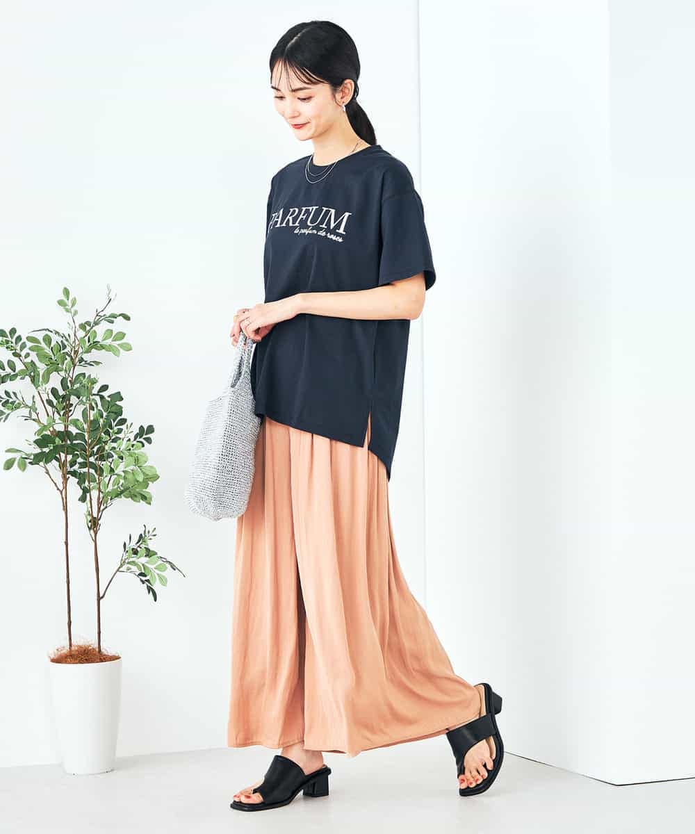 K2KHA55034 a.v.v(アー・ヴェ・ヴェ) 【コットン100%】大人のロゴTシャツ オレンジ