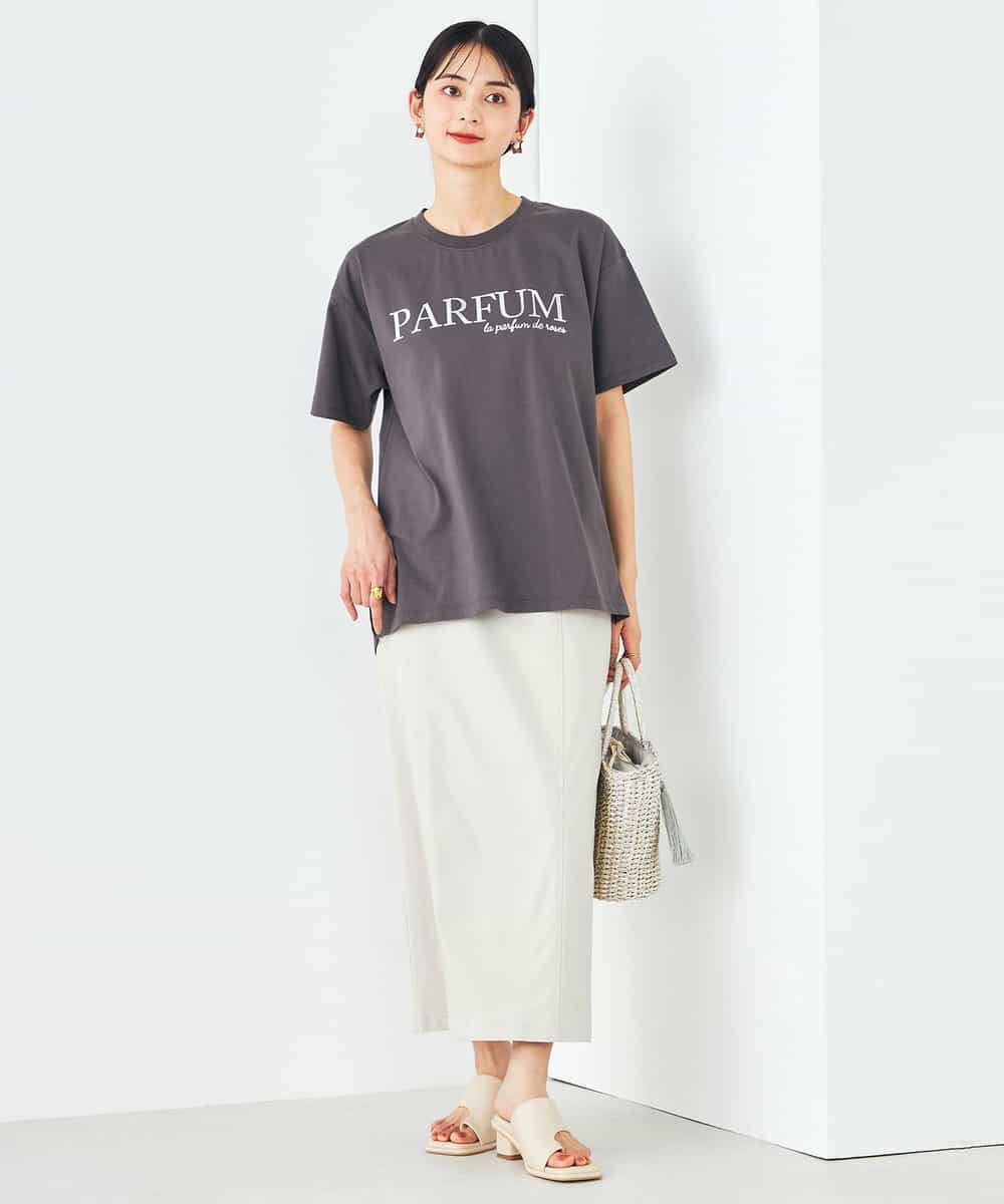 K2KHA55034 a.v.v(アー・ヴェ・ヴェ) 【コットン100%】大人のロゴTシャツ オレンジ