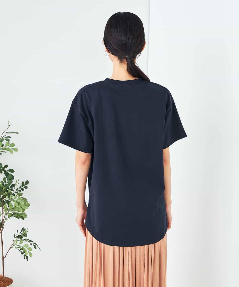 K2KHA55034 a.v.v(アー・ヴェ・ヴェ) 【コットン100%】大人のロゴTシャツ オレンジ