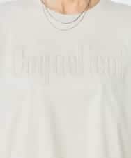 K2KHA56034 a.v.v(アー・ヴェ・ヴェ) エンボスロゴクロップドTシャツ グレージュ