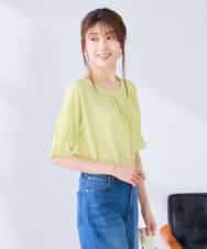 K2KHD40039 a.v.v(アー・ヴェ・ヴェ) タックパフスリーブトップス ライトイエロー