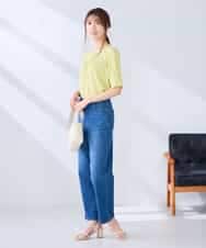 K2KHD40039 a.v.v(アー・ヴェ・ヴェ) タックパフスリーブトップス ライトイエロー