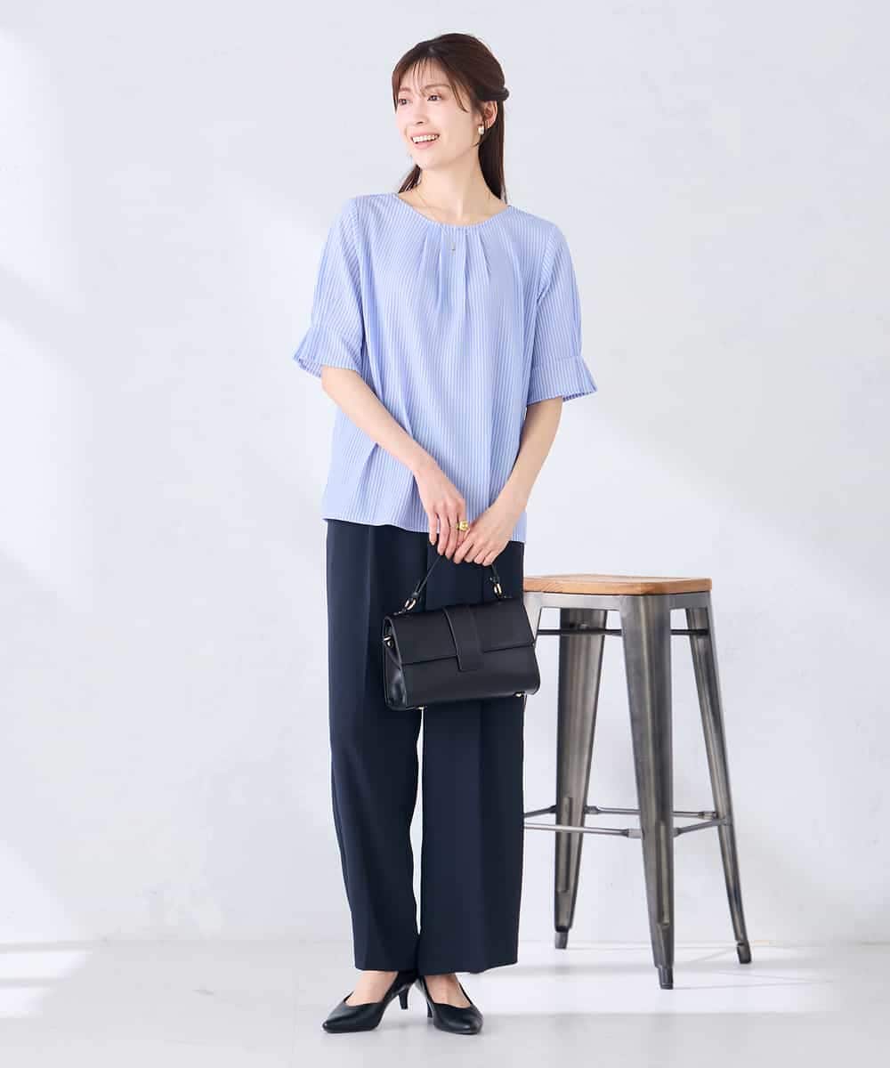 K2KHD40039 a.v.v(アー・ヴェ・ヴェ) タックパフスリーブトップス ライトイエロー