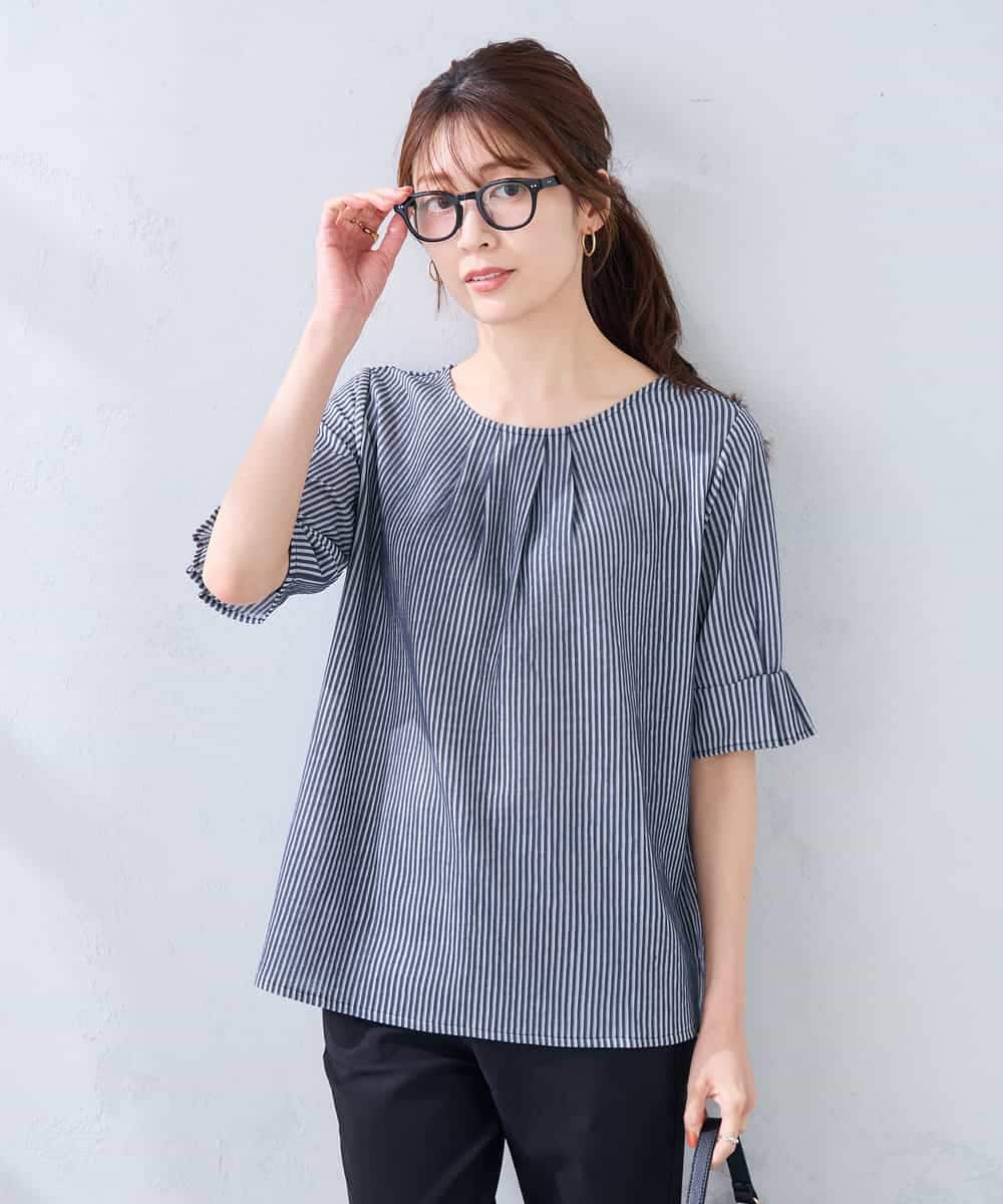 K2KHD40039 a.v.v(アー・ヴェ・ヴェ) タックパフスリーブトップス ライトイエロー