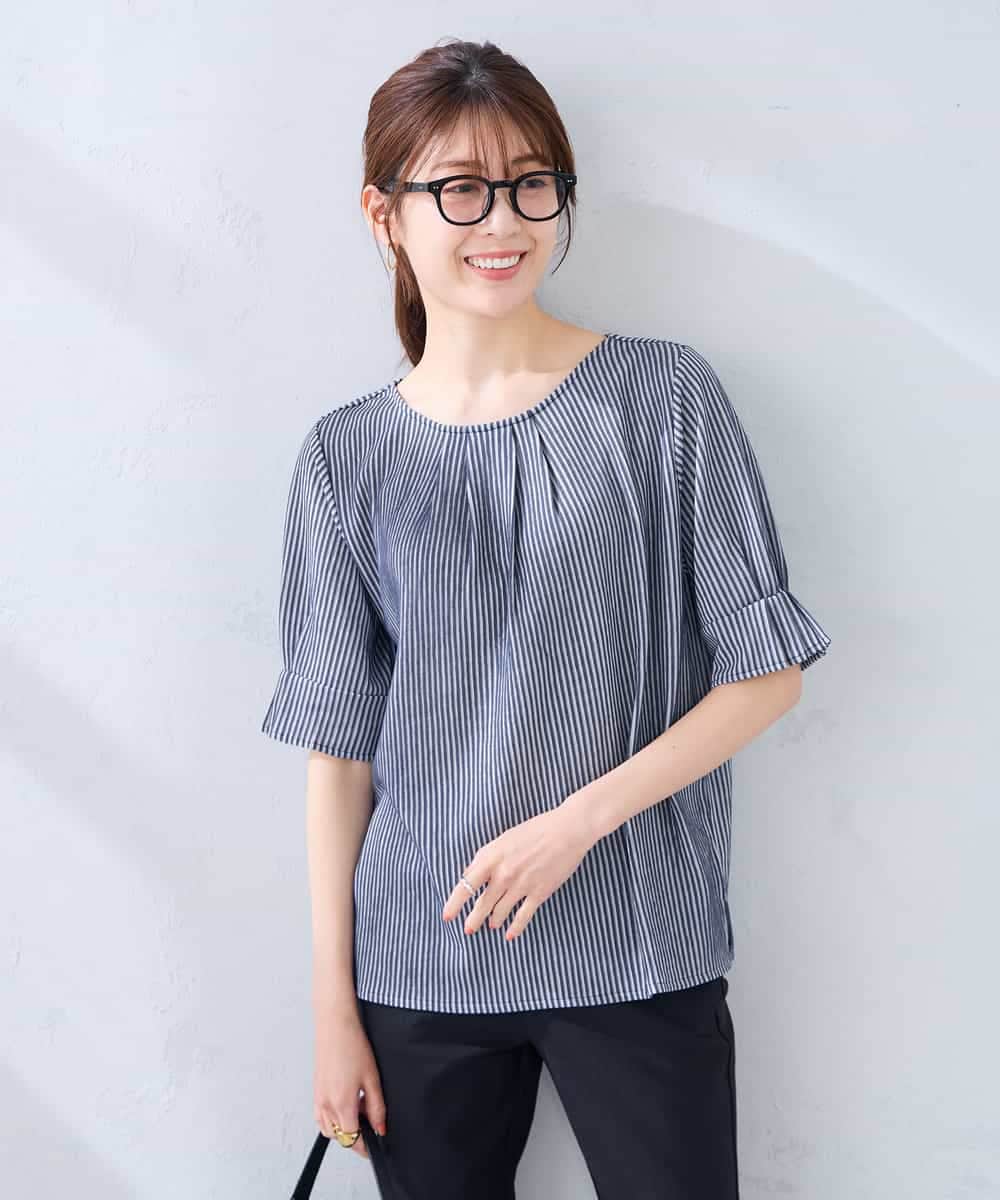 K2KHD40039 a.v.v(アー・ヴェ・ヴェ) タックパフスリーブトップス ライトイエロー