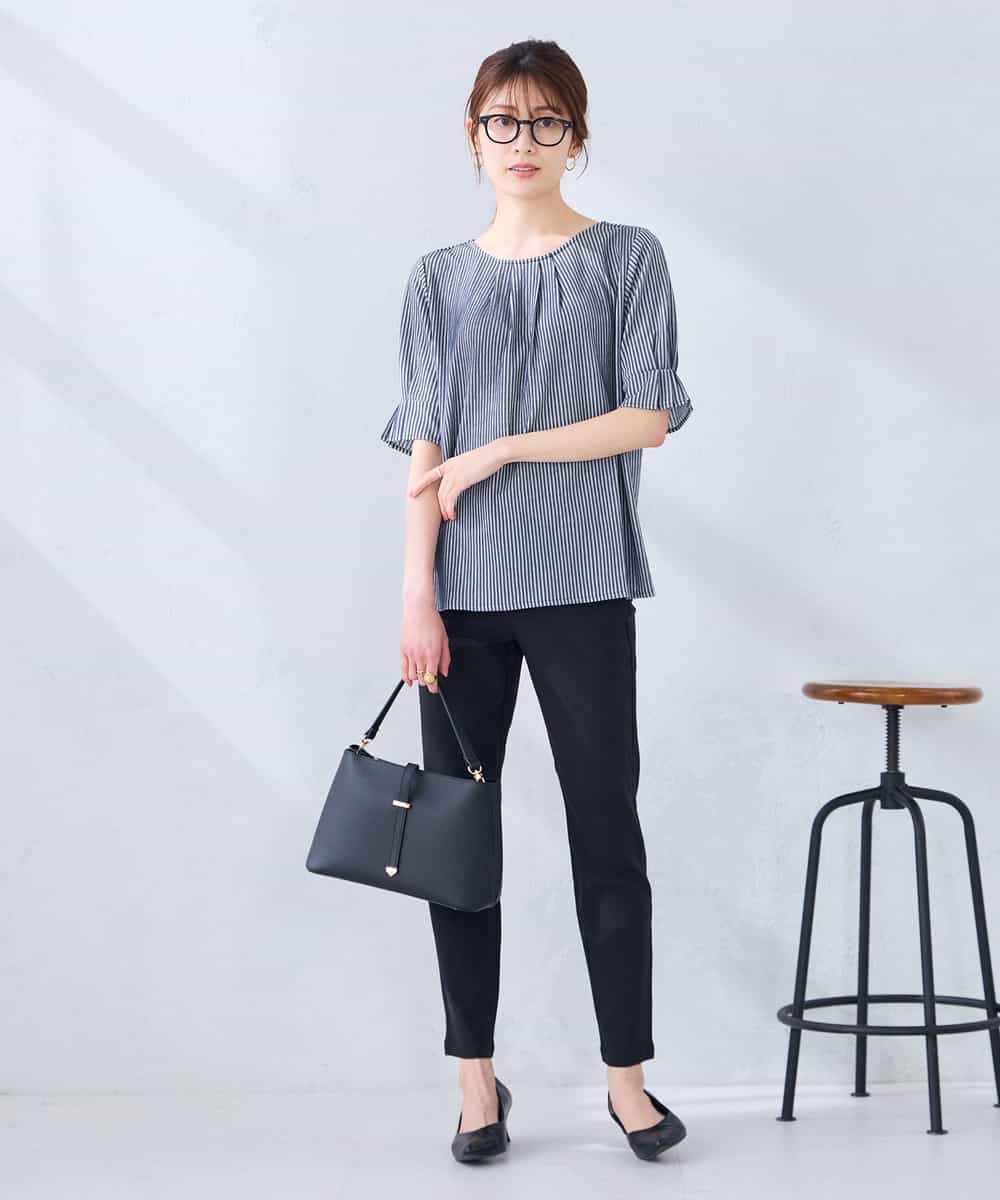 K2KHD40039 a.v.v(アー・ヴェ・ヴェ) タックパフスリーブトップス ライトイエロー