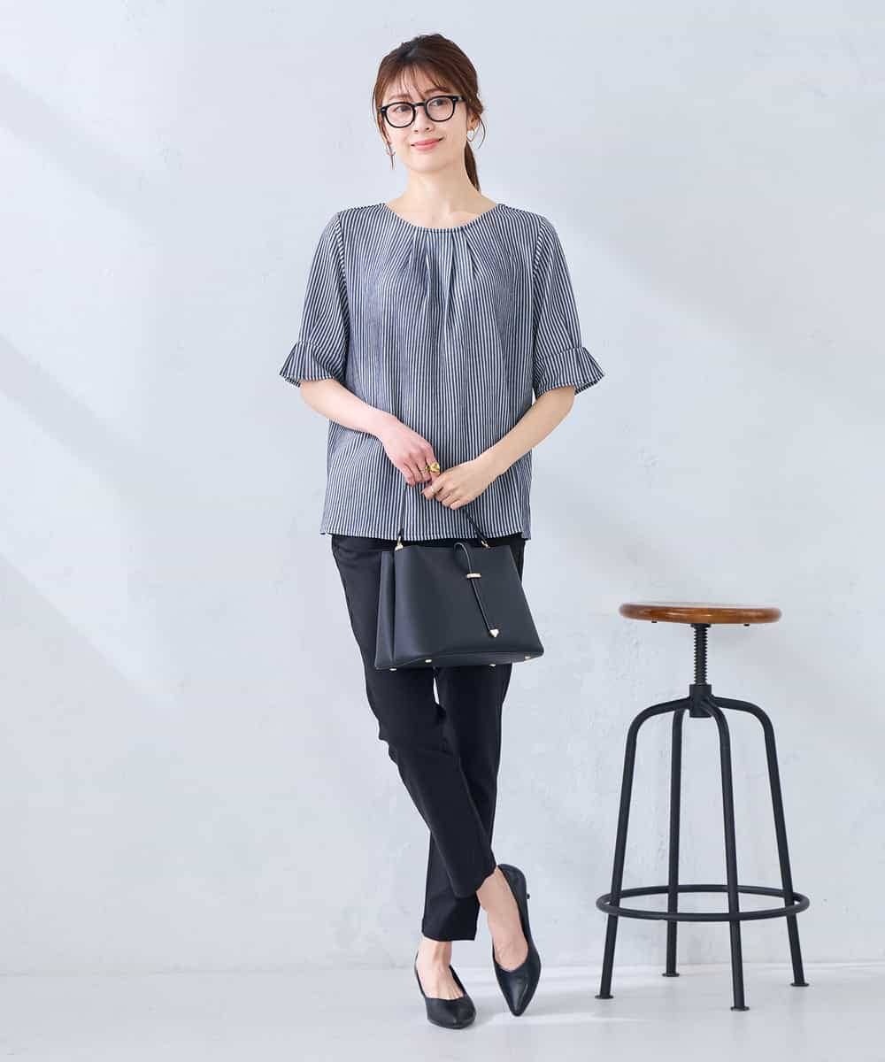 K2KHD40039 a.v.v(アー・ヴェ・ヴェ) タックパフスリーブトップス ライトイエロー