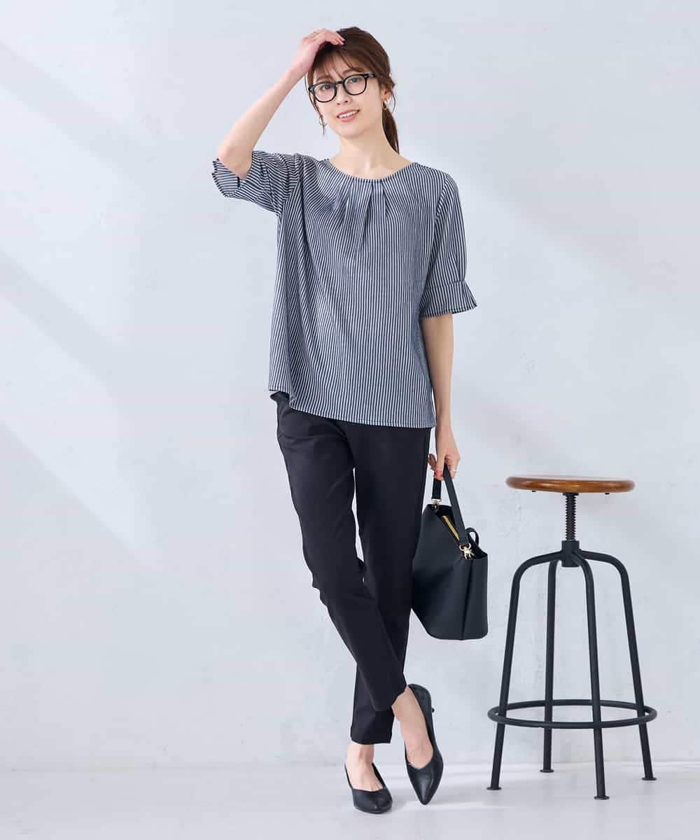 K2KHD40039 a.v.v(アー・ヴェ・ヴェ) タックパフスリーブトップス ライトイエロー