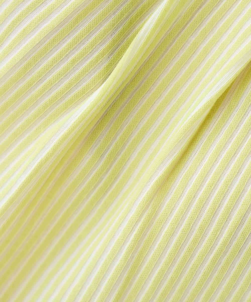 K2KHD40039 a.v.v(アー・ヴェ・ヴェ) タックパフスリーブトップス ライトイエロー