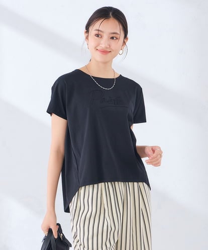 K2KHD45035  【接触冷感/UVカット】バックタックエンボスロゴＴシャツ