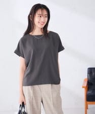 K2KHD46039 a.v.v(アー・ヴェ・ヴェ) ストレッチTブラウス ライトブルー