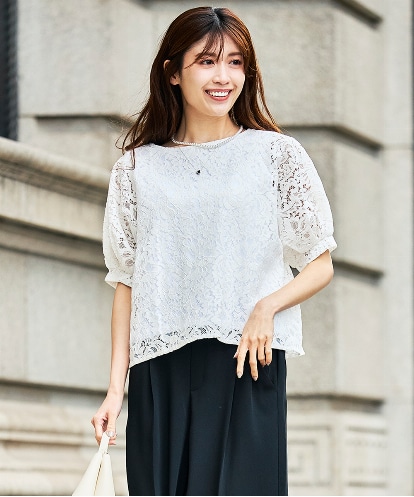 K2KHD47054 a.v.v レースドルマンカットソー