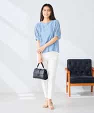 K2KHD47054 a.v.v(アー・ヴェ・ヴェ) レースドルマンカットソー ブルー