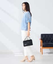 K2KHD47054 a.v.v(アー・ヴェ・ヴェ) レースドルマンカットソー ブルー