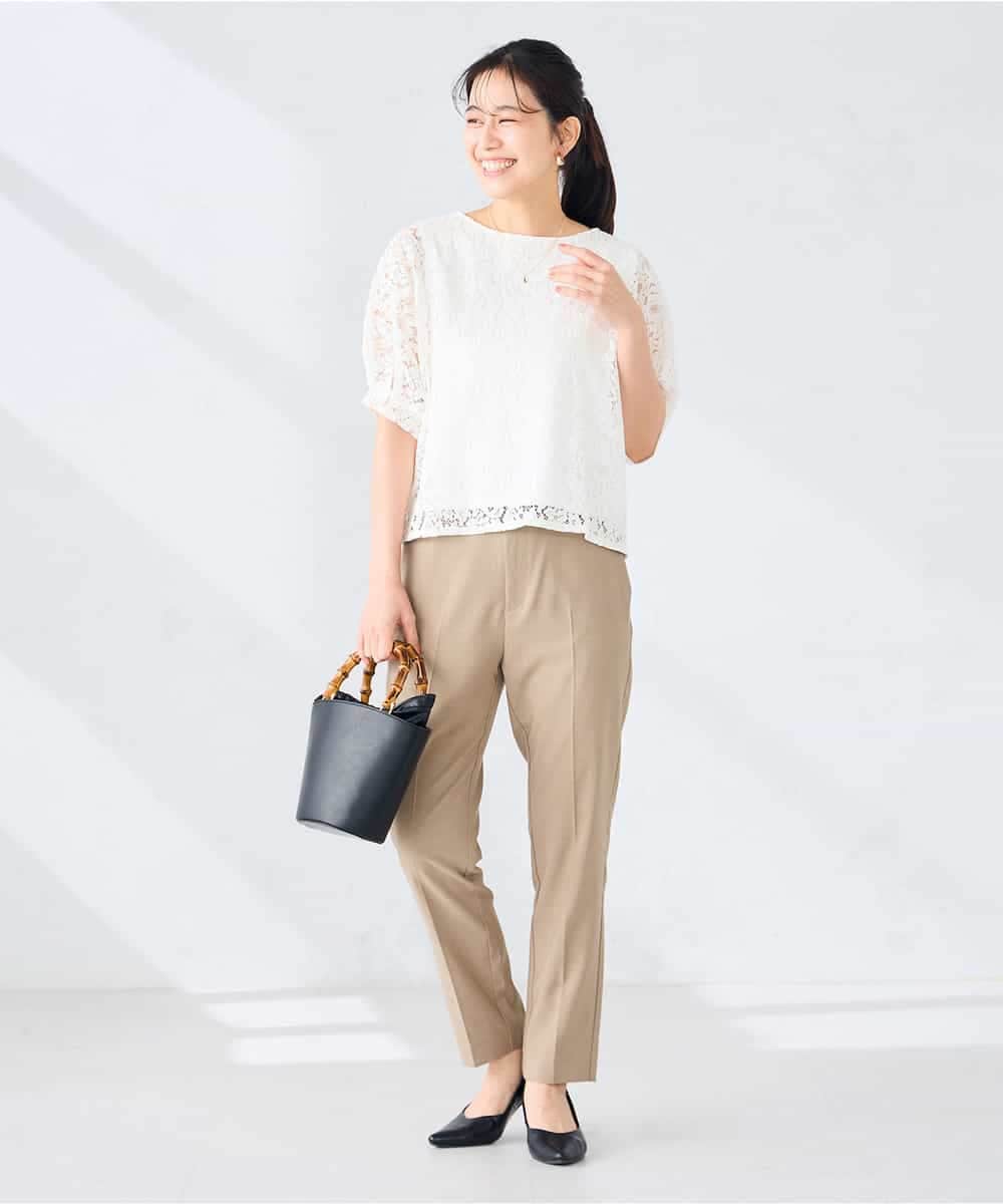 K2KHD47054 a.v.v(アー・ヴェ・ヴェ) レースドルマンカットソー ブルー