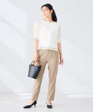 K2KHD47054 a.v.v(アー・ヴェ・ヴェ) レースドルマンカットソー ブルー