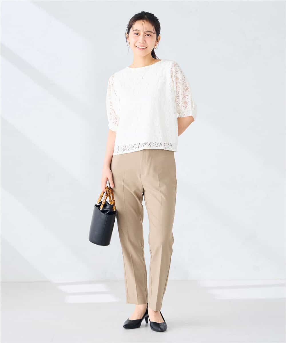 K2KHD47054 a.v.v(アー・ヴェ・ヴェ) レースドルマンカットソー ブルー