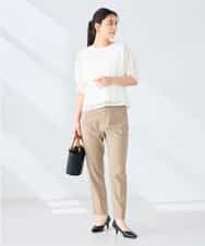 K2KHD47054 a.v.v(アー・ヴェ・ヴェ) レースドルマンカットソー ブルー