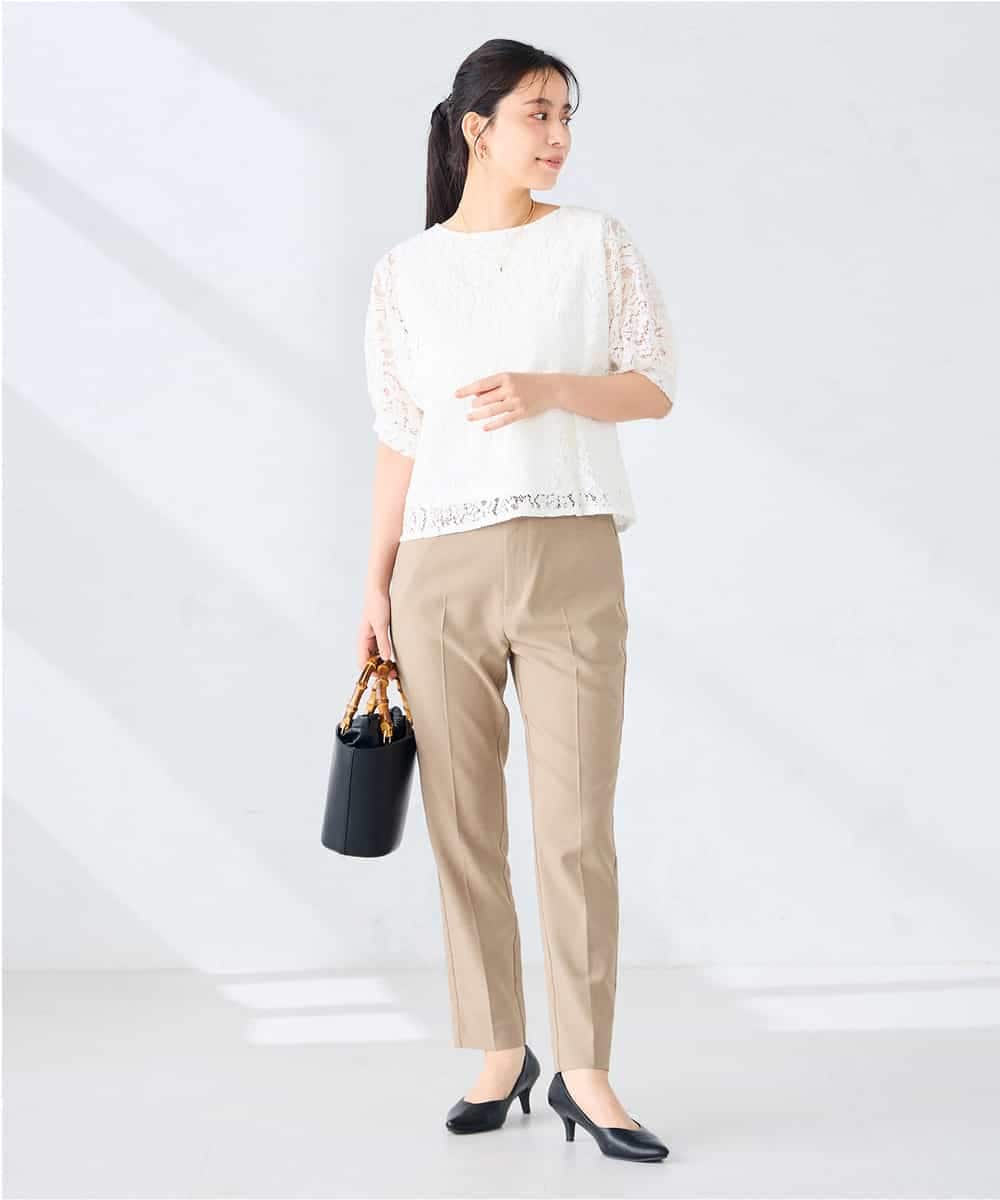 K2KHD47054 a.v.v(アー・ヴェ・ヴェ) レースドルマンカットソー ブルー