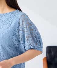 K2KHD47054 a.v.v(アー・ヴェ・ヴェ) レースドルマンカットソー ブルー