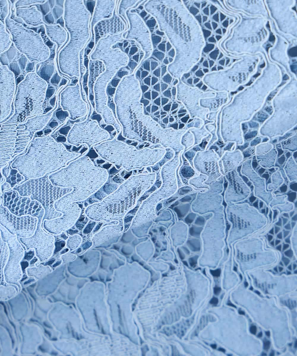 K2KHD47054 a.v.v(アー・ヴェ・ヴェ) レースドルマンカットソー ブルー