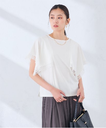 K2KHD52044 a.v.v 【接触冷感/UVカット】ハンカチスリーブトップス