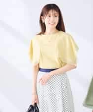 K2KHD52044 a.v.v(アー・ヴェ・ヴェ) 【接触冷感/UVカット】ハンカチスリーブトップス ブラック